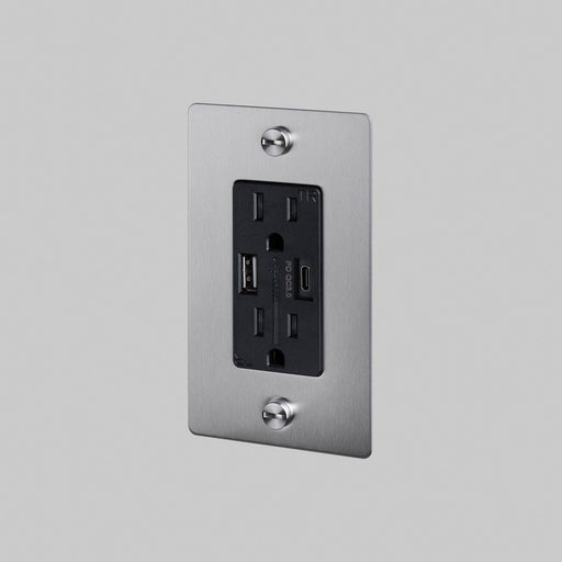 Duplex Outlet Steel