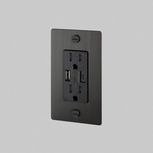Duplex Outlet Smoked Bronze