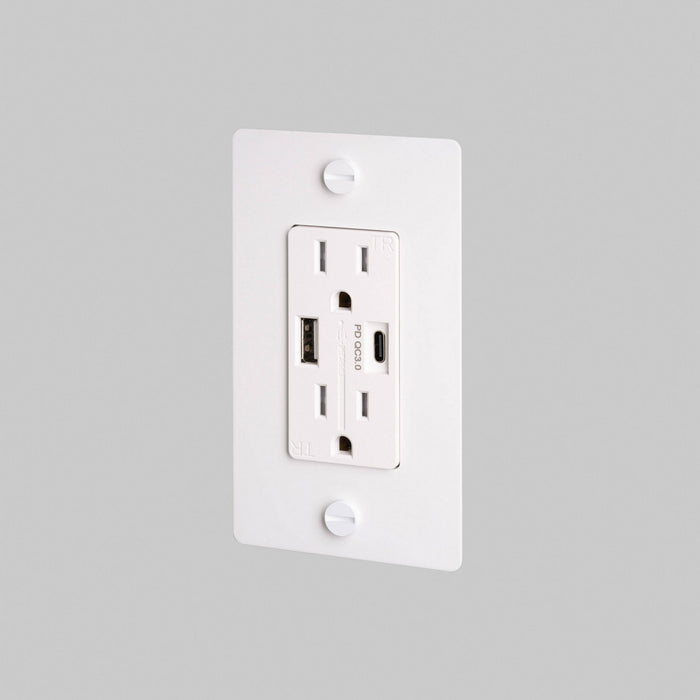 Buster + Punch - NSC-143815 - Duplex Outlet - White