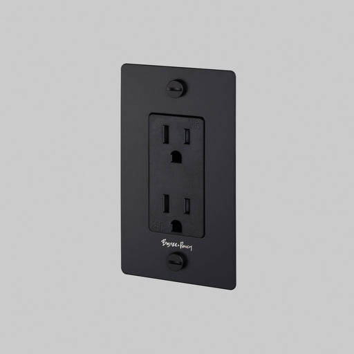 Duplex Outlet Black
