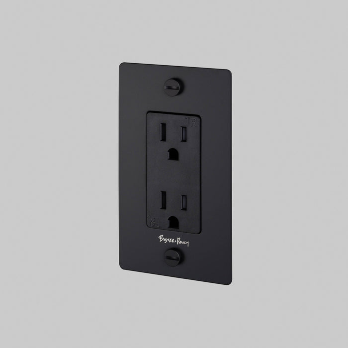 Buster + Punch - NSK-023419 - Duplex Outlet - Black