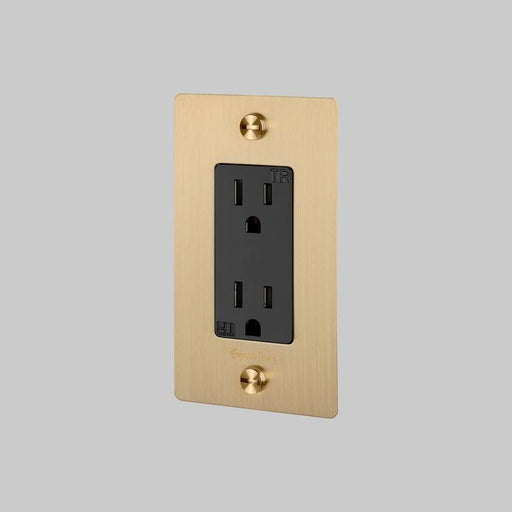 Duplex Outlet Brass