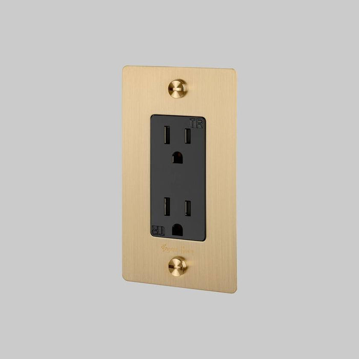 Buster + Punch - NSK-053420 - Duplex Outlet - Brass