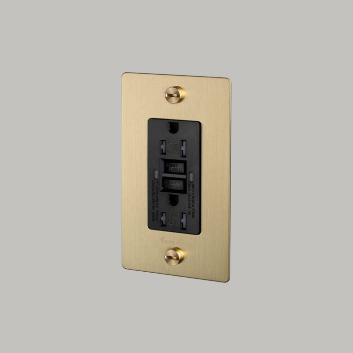 Buster + Punch - NSK-053506 - Duplex Outlet - Brass