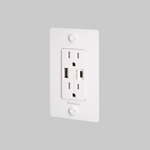 Duplex Outlet White