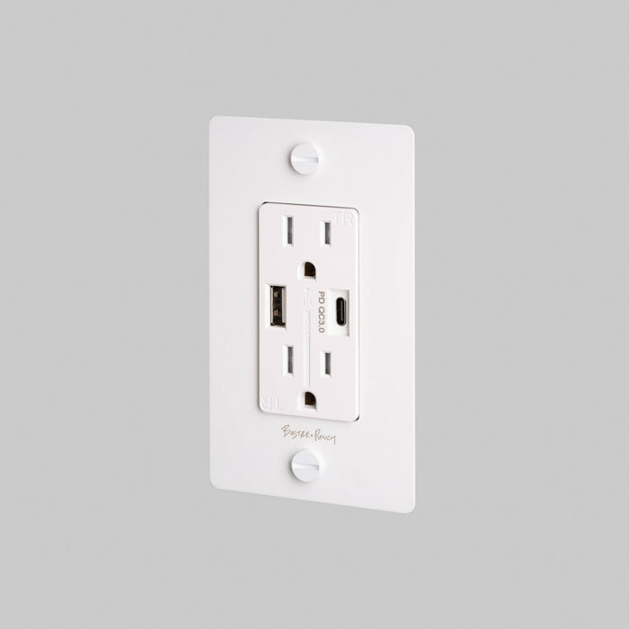Buster + Punch - NSK-143413 - Duplex Outlet - White
