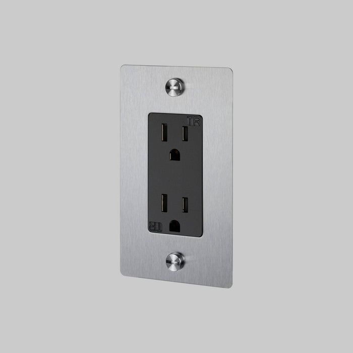 Buster + Punch - NSC-073809 - Duplex Outlet - Steel