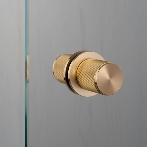 Fixed Door Knob Brass