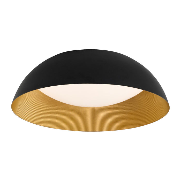 Quorum - 3-206-1550 - LED Ceiling Mount - Lucci - Black|Industrial Brass