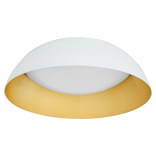 Lucci LED Ceiling Mount White / Industrial Brass