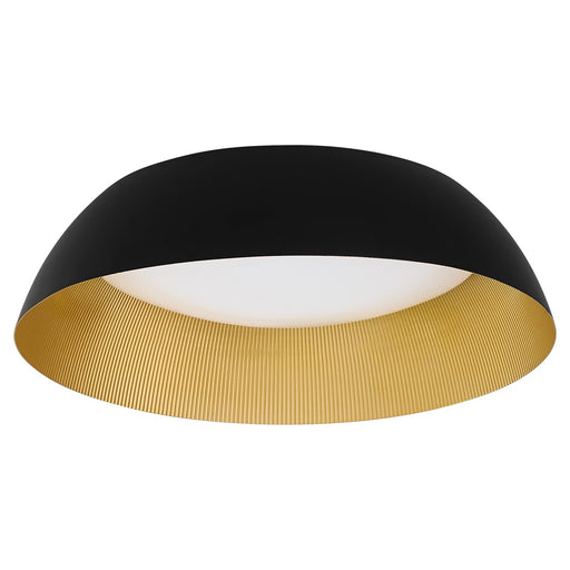Lucci LED Ceiling Mount Black / Industrial Brass