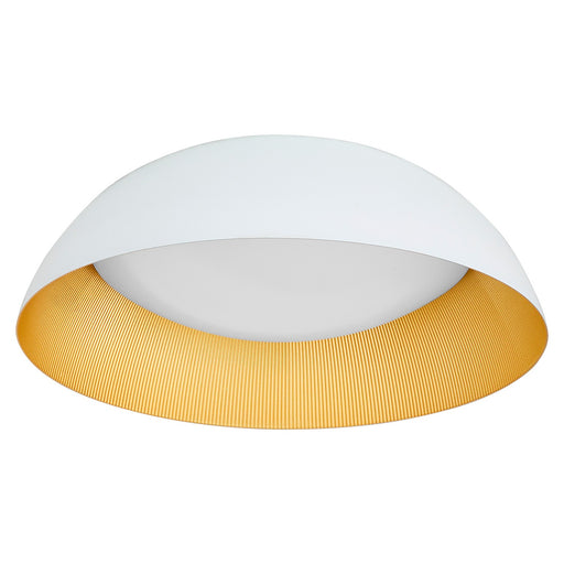 Lucci LED Ceiling Mount White / Industrial Brass