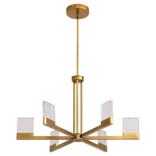 Gamma LED Chandelier Brushed Brass