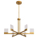 Oxygen - 3-650-56 - LED Chandelier - Gamma - Brushed Brass