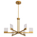 Quorum - 3-650-56 - LED Chandelier - Gamma - Brushed Brass