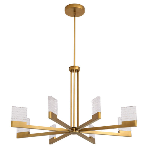Gamma LED Chandelier Brushed Brass