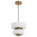 Quorum - 3-80-56 - LED Pendant - Favo - Brushed Brass