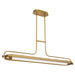 Quorum - 3-812-56 - LED Chandelier - Braem - Brushed Brass