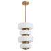 Oxygen - 3-81-56 - LED Pendant - Favo - Brushed Brass