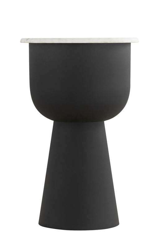 Canarm - 22ST157 - Side Table - Nila - Black With White Marble