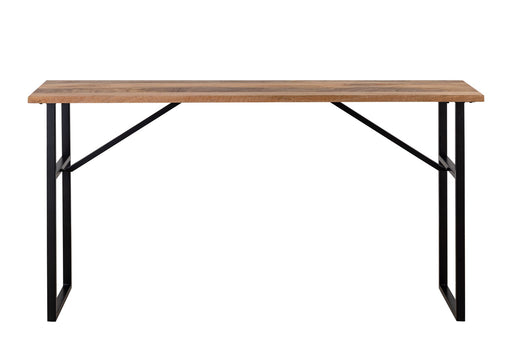 Deven Console Table Natural Wood And Black
