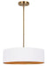 Canarm - ICH1119A03WHG17 - Three Light Chandelier - Rexton - Matte White And Gold