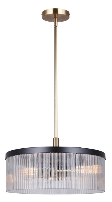 Canarm - ICH1143A03BKG15 - Three Light Chandelier - Jenner - Matte Black And Gold