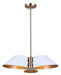 Canarm - ICH1146A03WHG - Three Light Chandelier - Daxton - Matte White And Gold
