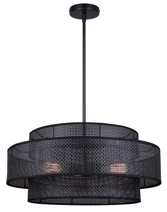 Canarm - ICH1149A03BK22 - Three Light Chandelier - Bellamy - Black
