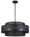Canarm - ICH1149A03BK22 - Three Light Chandelier - Bellamy - Black