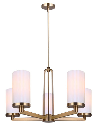 Kinslea Five Light Chandelier Gold