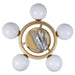 Canarm - ICH1169A05GDP9 - Five Light Chandelier - Monroe - Gold