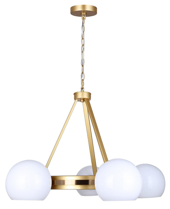 Canarm - ICH1169A05GDP9 - Five Light Chandelier - Monroe - Gold