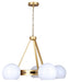 Canarm - ICH1169A05GDP9 - Five Light Chandelier - Monroe - Gold
