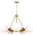Canarm - ICH1169A05GDP9 - Five Light Chandelier - Monroe - Gold