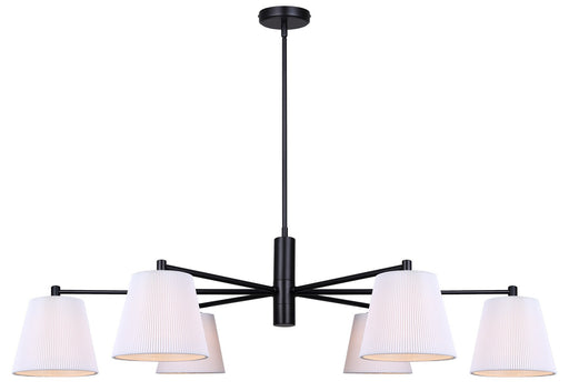 Canarm - ICH1201A06BK - Six Light Chandelier - Aspen - Black