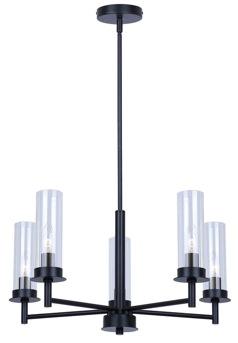 Canarm - ICH1205A05BK - Five Light Chandelier - Benson - Black