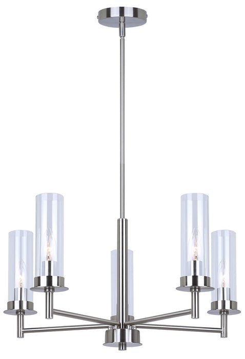 Canarm - ICH1205A05BN - Five Light Pendant - Benson - Brushed Nickel