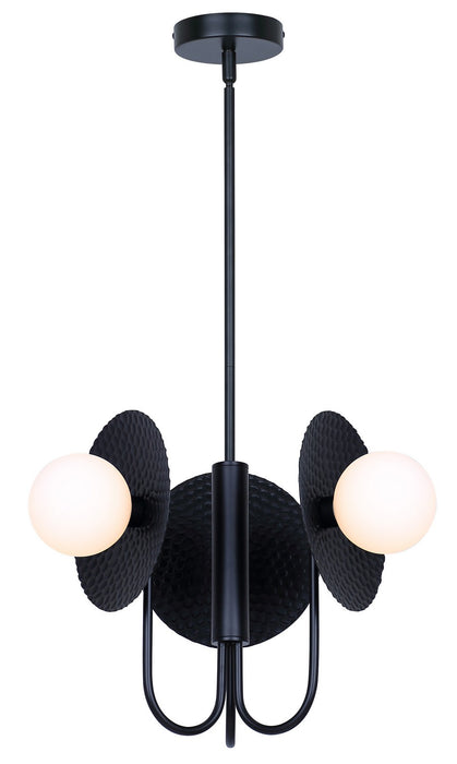 Canarm - ICH1209A03BK9 - Three Light Chandelier - Mierka - Black