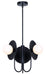 Canarm - ICH1209A03BK9 - Three Light Chandelier - Mierka - Black