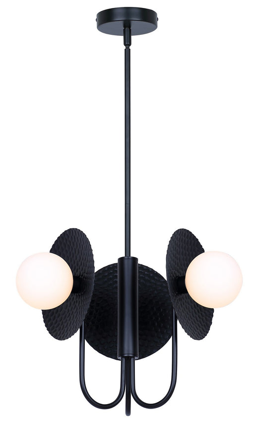 Canarm - ICH1209A03BK9 - Three Light Chandelier - Mierka - Black