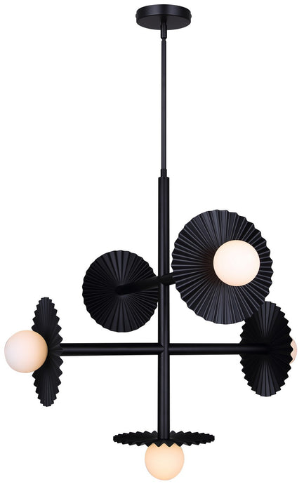 Canarm - ICH1210A05BK9 - Five Light Chandelier - Payton - Black