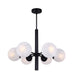 Canarm - ICH1229A06BK - Six Light Chandelier - Mackenna - Black