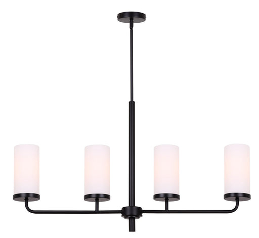 Malloy Four Light Chandelier Matte Black