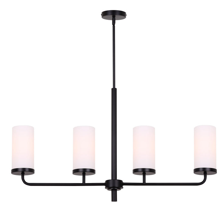 Canarm - ICH2029B04BK - Four Light Chandelier - Malloy - Matte Black