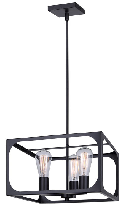 Canarm - ICH2180B03BK14 - Three Light Chandelier - Zelie - Black