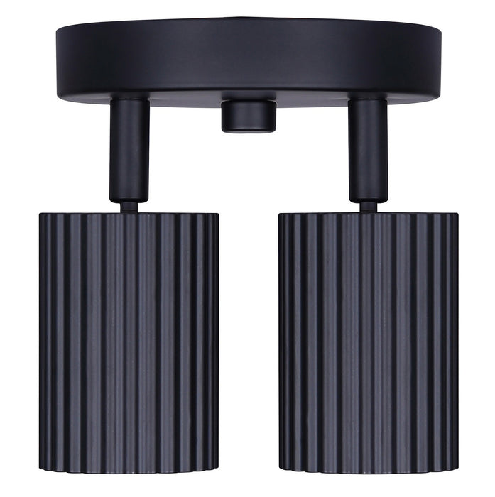 Canarm - ICW1119A02BK10 - Two Light Track Lighting - Rexton - Black