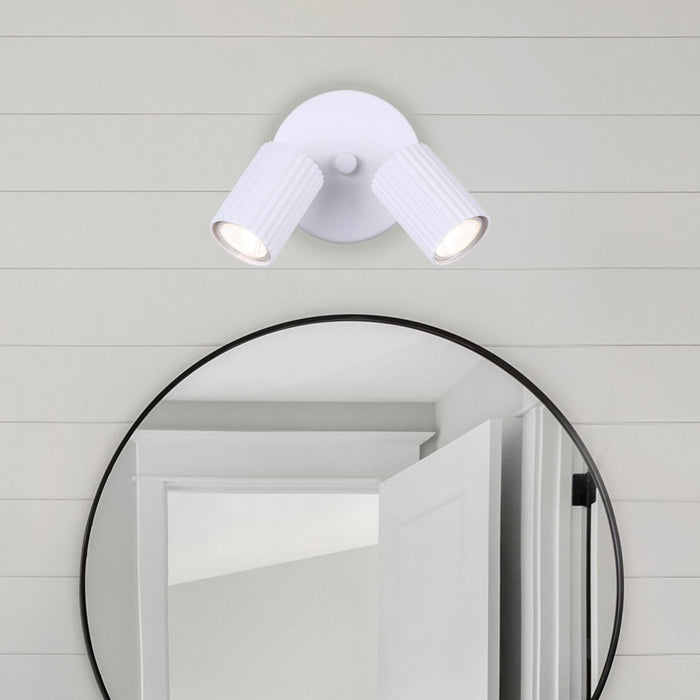 Canarm - ICW1119A02WH10 - Two Light Track Lighting - Rexton - White
