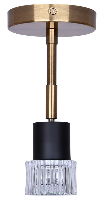 Canarm - ICW1161A01BKG10 - One Light Track Lighting - Elsee - Black/Gold
