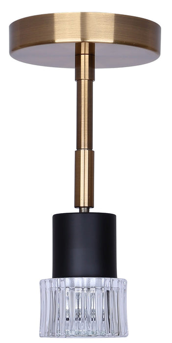 Canarm - ICW1161A01BKG10 - One Light Track Lighting - Elsee - Black/Gold